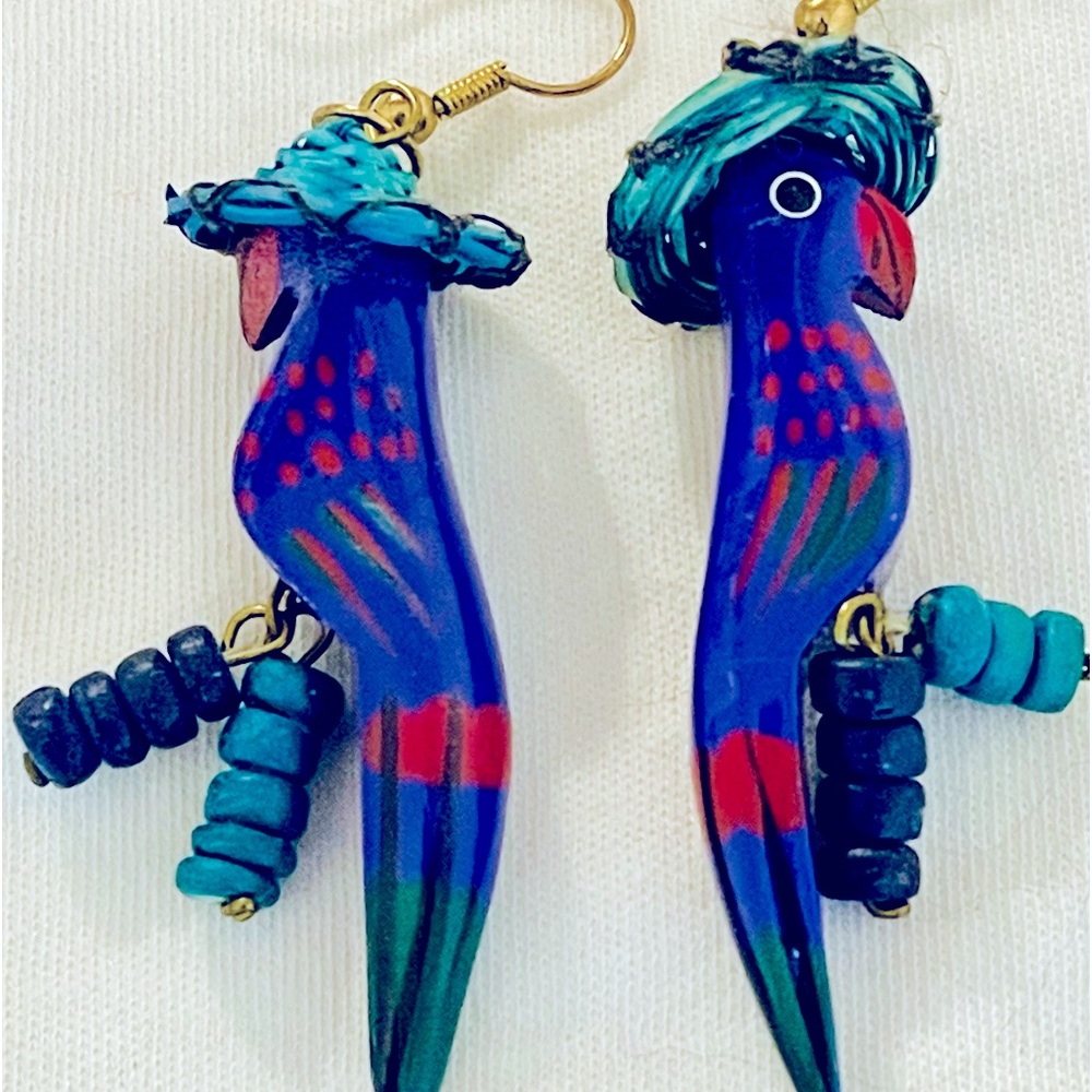 Parrot earrings